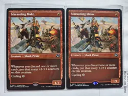 Marauding Mako X2 MtG Magic the Gathering Aetherdrift Uncommon Promo - Image 1