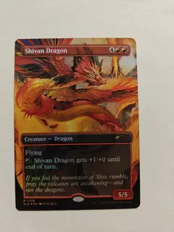 MTG - Secret Lair - Featuring: Julie Bell - Shivan Dragon Foil - LP/Mint - Image 1