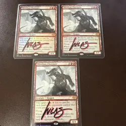 Signed By Artist: 3x Obsidian Charmaw (Showcase) #353 (Foil) (NM) Lucas Graciano - Image 1