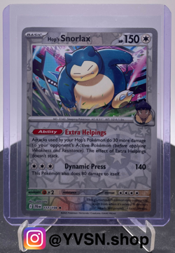 Pokemon Journey Together Hop's Snorlax Reverse Holo 117/159 *see description* - Image 1