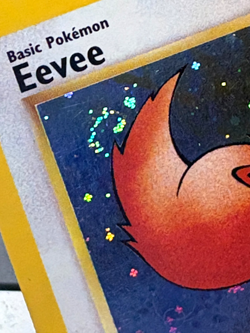 Pokemon TCG Eevee Holo WOTC Promo #11 Black Star Promo SWIRL LP Card - Image 2