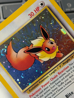 Pokemon TCG Eevee Holo WOTC Promo #11 Black Star Promo SWIRL LP Card - Image 3