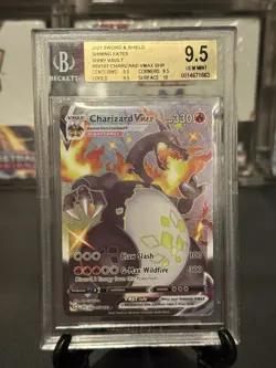 Pokemon Shining Fates Charizard Vmax SV107/SV102 BGS 9.5 Gem Mint - Image 1