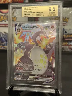 Pokemon Shining Fates Charizard Vmax SV107/SV102 BGS 9.5 Gem Mint - Image 2