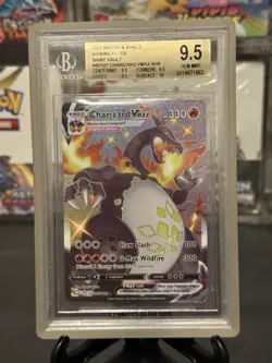 Pokemon Shining Fates Charizard Vmax SV107/SV102 BGS 9.5 Gem Mint - Image 4