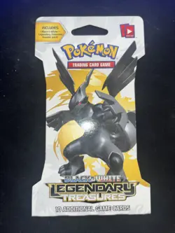 Pokemon Black White Legendary Treasures Zekrom Pack Cover Only 2013 Collectible - Image 2