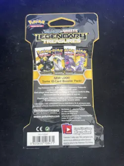 Pokemon Black White Legendary Treasures Zekrom Pack Cover Only 2013 Collectible - Image 3