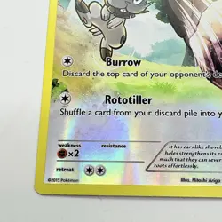 Pokemon TCG Bunnelby 121/160 Primal Clash Full Art Reverse Holo 2015 - Image 5
