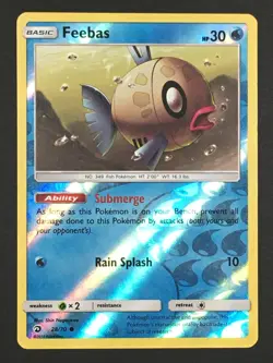 Pokemon TCG Feebas 28/70 Reverse Holo Dragon Majesty LP - Image 1