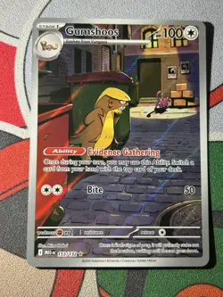 Gumshoos 153/132 Illustration Rare Pokemon Mega Evolution NEAR MINT!!! - Image 1