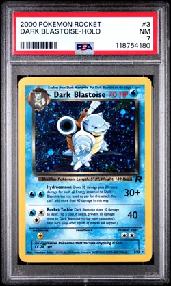 2000 POKEMON ROCKET #3 DARK BLASTOISE-HOLO PSA 7 - Image 1