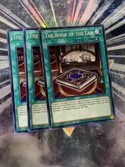Yugioh “The Book of Law ” Rare X3 Set, Gensis Impact 1st ED - Image 1
