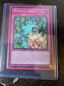 Dominus Spiral Secret Rare DOOD EN079 Yu-Gi-Oh 1st Edition NM - Image 1