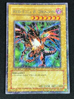 YUGIOH RED-EYES B. DRAGON DT01-EN003 RARE (NM) - Image 1
