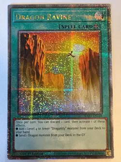 YUGIOH - Dragon Ravine - RA04-EN248 - Quarter Century Secret Rare - Image 1