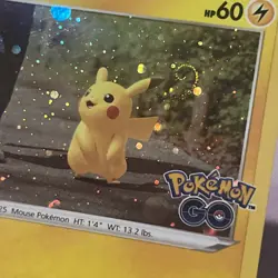 Pokemon Card Pikachu 027/078 Pokemon Go Swirl Holo Near Mint - Image 2