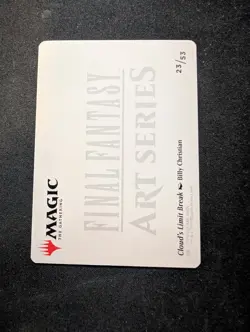 Cloud's Limit Break Art Card Art Series: Final Fantasy Regular - Image 2