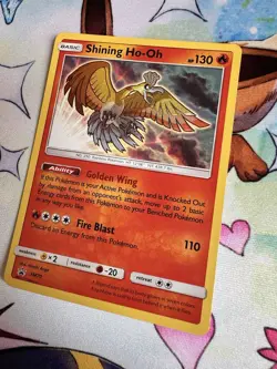 Pokemon TCG Shining Ho-Oh SM Black Star Promo Card SM70 Holo Near Mint Condition - Image 3