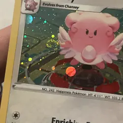 POKEMON BLISSEY #052/078 RARE HOLOFOIL PROMO COSMOS HD SWIRL POKEMON GO NM CARD - Image 3