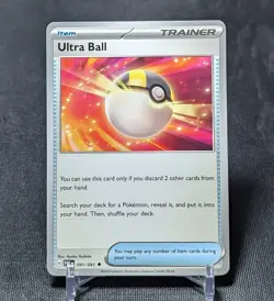 Ultra Ball Regular Uncommon Item 2024 Paldean Fates Pokemon TCG Card 091/091 - Image 1