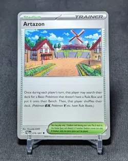 Artazon Regular Uncommon Stadium 2024 Paldean Fates Pokemon Card 076/091 - Image 1