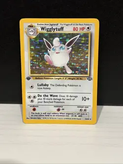 Pokemon TCG Wigglytuff 1st Edition Holo Card Jungle 16/64 - Image 1