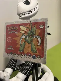 Pokemon Who's That Card 123 Scyther Kanto Peru Foil Cracked Ice - Image 2