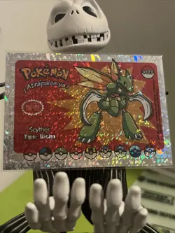 Pokemon Who's That Card 123 Scyther Kanto Peru Foil Cracked Ice - Image 3