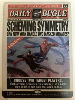 MTG Scheming Symmetry (1997) *Non-Foil* Secret Lair: Spider-Man Daily Bugle NM/M - Image 1
