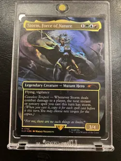 Storm, Force of Nature NM Rainbow Foil MTG Secret Lair Marvel Unplayed Magic - Image 1
