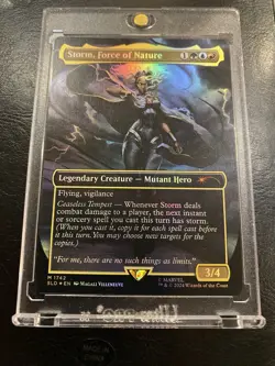 Storm, Force of Nature NM Rainbow Foil MTG Secret Lair Marvel Unplayed Magic - Image 2
