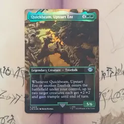 Quickbeam, Upstart Ent 0419 Borderless Foil NM LOTR MTG Card English - Image 1