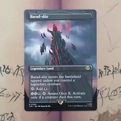 Barad-dur 0340 Universes Beyond: LOTR Borderless Rare Regular NM MTG Card - Image 1