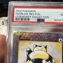 2002 POKEMON LEGENDARY COLLECTION #64 SNORLAX-REVERSE FOIL PSA 9 - Image 4