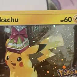 Pikachu Cosmos Holo Promo Pokemon Go Pokemon TCG SWSH234 Sword & Shield SWIRL - Image 3