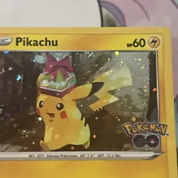 Pikachu Cosmos Holo Promo Pokemon Go Pokemon TCG SWSH234 Sword & Shield SWIRL - Image 5