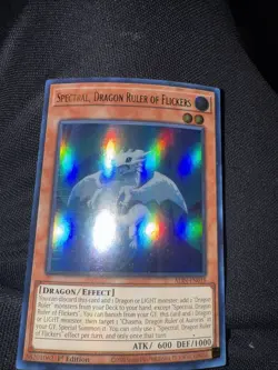 Yugioh - Spectral, Dragon Ruler of Flickers ALIN-EN018 1st Edition Ultra Rare NM - Image 2