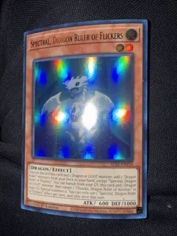 Yugioh - Spectral, Dragon Ruler of Flickers ALIN-EN018 1st Edition Ultra Rare NM - Image 3