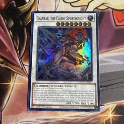 Yugioh Chanbar, the Flashy Sportsknight DOOD-EN083 1st Ed Super Rare NM - Image 1