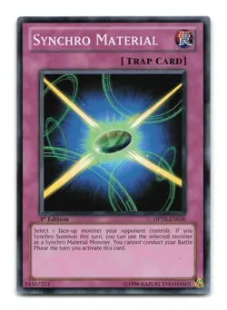 YUGIOH Synchro Material DP10-EN030 1st edition Super Rare NM - Image 1