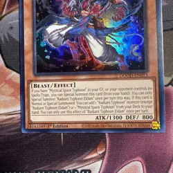 Yugioh Radiant Typhoon Eldam DOOD-EN013 1st Edition Super Rare NM - Image 3