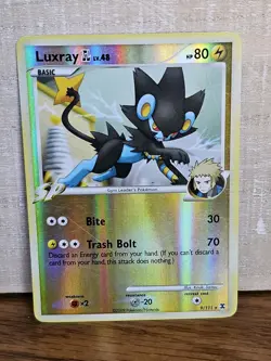 Luxray GL 9/111 Rising Rivals Reverse Holo Rare Pokemon Card TCG - Image 1