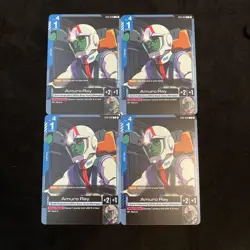 4 x Gundam Card Game Amuro Ray ST01-010 C - Image 1