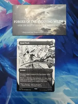 Fatal Push Spider-Man 7014 Borderless Non-Foil Bonus Card Ink Inked Secret Lair - Image 1