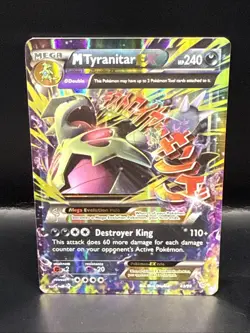 Pokemon M Tyranitar EX Ultra Holo Rare Card 43/98 XY-Ancient Origins - Image 1