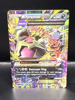 Pokemon M Tyranitar EX Ultra Holo Rare Card 43/98 XY-Ancient Origins - Image 3