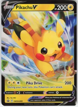 Pikachu V Promo SWSH: Sword & Shield Promo Cards SWSH285 LP - Image 1