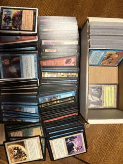Box of Vintage Magic The Gathering Cards 500-1000 Cards 1993-2001 Mix - Image 3