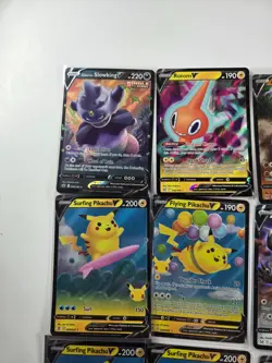 Pokemon V Card Lot 25 Ultra Rare Holo - Surfing Pikachu, Tyranitar, Blaziken - Image 2