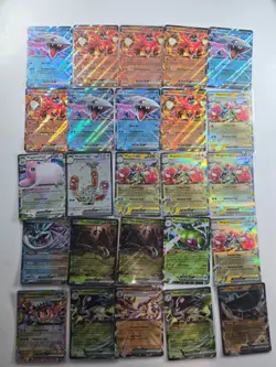 Pokemon EX Card Lot 25 Ultra Rare Holo - Volcanion, Veluza, Wugtrio - NM / mint - Image 1